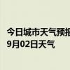 今日城市天气预报-拉萨城关天气预报拉萨拉萨城关2024年09月02日天气