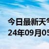 今日最新天气情况-忻府天气预报忻州忻府2024年09月05日天气