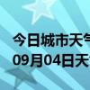 今日城市天气预报-晋中天气预报晋中2024年09月04日天气