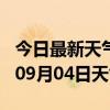 今日最新天气情况-常德天气预报常德2024年09月04日天气