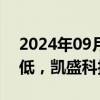 2024年09月06日快讯 折叠屏概念股持续走低，凯盛科技跌停