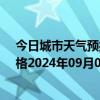 今日城市天气预报-那仁宝力格天气预报巴彦淖尔那仁宝力格2024年09月06日天气