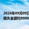 2024年09月09日快讯 海峡股份：遭受台风灾害，初步估算损失金额约9000余万元