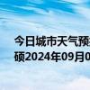 今日城市天气预报-巴雅尔吐胡硕天气预报通辽巴雅尔吐胡硕2024年09月09日天气