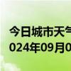 今日城市天气预报-崇礼天气预报张家口崇礼2024年09月09日天气