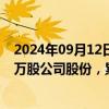 2024年09月12日快讯 口子窖：实控人刘安省新增质押203万股公司股份，累计质押所持股份比达45.41%