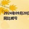 2024年09月20日快讯 涂鸦智能：上半年净亏损40万美元，同比减亏