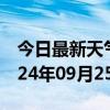 今日最新天气情况-伊州天气预报哈密伊州2024年09月25日天气