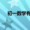 初一数学有理数的加减法法则及练习题