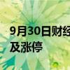 9月30日财经快讯：集运欧线主力合约日内触及涨停