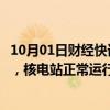 10月01日财经快讯：扎波罗热核电站一条高压线路自动关闭，核电站正常运行