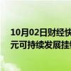 10月02日财经快讯：复星国际通过绿鞋机制完成8.88亿美元可持续发展挂钩银团贷款