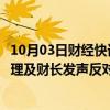 10月03日财经快讯：欧盟拟对华电动汽车加征关税，德国总理及财长发声反对