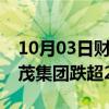 10月03日财经快讯：港股房地产股转跌，世茂集团跌超20%