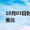 10月03日财经快讯：美油 布油短线下挫0.6美元