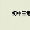 初中三角函数正余弦定理公式大全