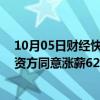 10月05日财经快讯：美国东部港口大罢工持续3天后暂歇：资方同意涨薪62%