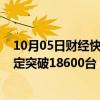 10月05日财经快讯：鸿蒙智行全系车型10月1日5日累计大定突破18600台