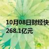 10月08日财经快讯：安徽省第四批重大项目开工，总投资4268.1亿元