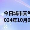 今日城市天气预报-珠山天气预报景德镇珠山2024年10月08日天气