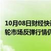 10月08日财经快讯：天风证券：随着政策信号转向积极，本轮市场反弹行情仍有望延续