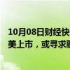 10月08日财经快讯：肥胖症药物制造商Rivus拟最快今年在美上市，或寻求融资超2.5亿美元