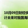 10月09日财经快讯：今年第19号台风“百里嘉”生成，预计未来对我国海域无影响