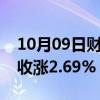 10月09日财经快讯：富时A50期指连续夜盘收涨2.69%，报14550点