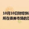 10月10日财经快讯：中国外汇交易中心副总裁崔嵬：和交易所在债券市场的互联互通从技术上已具备上线条件