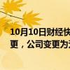 10月10日财经快讯：ST美谷：因中国奥园股权结构发生变更，公司变更为无实控人