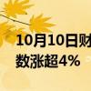 10月10日财经快讯：港股持续走高，恒生指数涨超4%