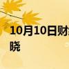 10月10日财经快讯：2024年诺贝尔文学奖揭晓