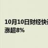 10月10日财经快讯：煤炭开采加工板块震荡拉升，新集能源涨超8%