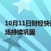 10月11日财经快讯：中泰证券：政策环境持续优化，土地市场持续巩固