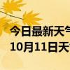 今日最新天气情况-长沙天气预报长沙2024年10月11日天气