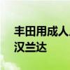 丰田用成人尺寸的第三排提升了 2024 年大汉兰达