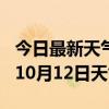 今日最新天气情况-金昌天气预报金昌2024年10月12日天气