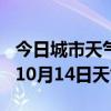 今日城市天气预报-朔州天气预报朔州2024年10月14日天气