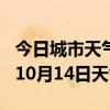 今日城市天气预报-商洛天气预报商洛2024年10月14日天气