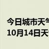 今日城市天气预报-晋中天气预报晋中2024年10月14日天气