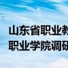 山东省职业教育和产业人才研究院一行到枣庄职业学院调研